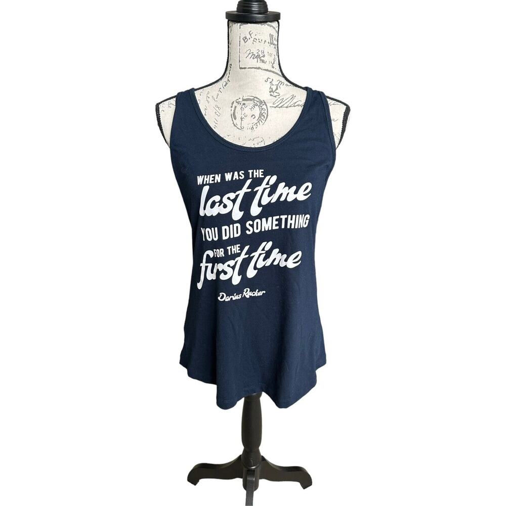 Darius Rucker When Was The Last Time Women's Navy Blue Racer Back Tank Top XXL